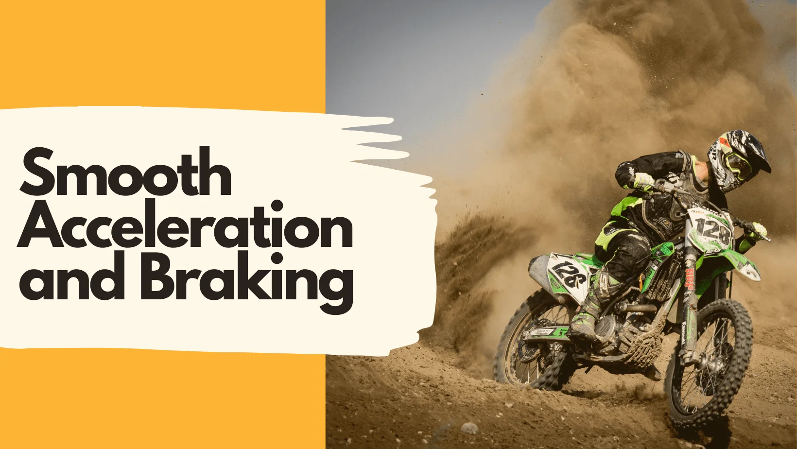 Smooth Dirt Bike Acceleration and Braking for maximum fuel average